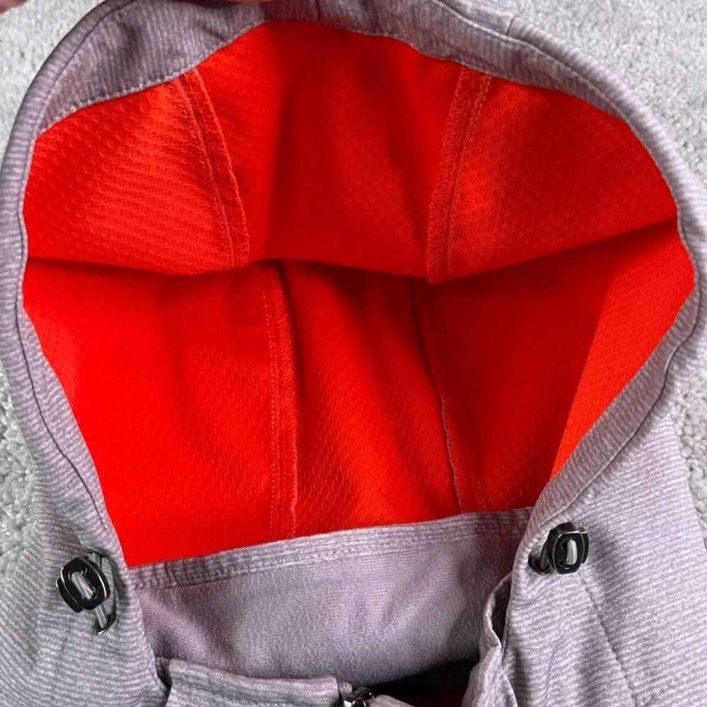 Gerry Jacket Womens Medium Grey Soft‎ Shell Full Zip Lined Hooded Outdoors